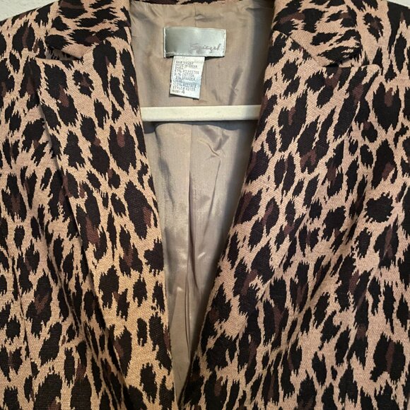 Leopard Print Blazer - S-Size 4 - Spiegel - Picture 6 of 12